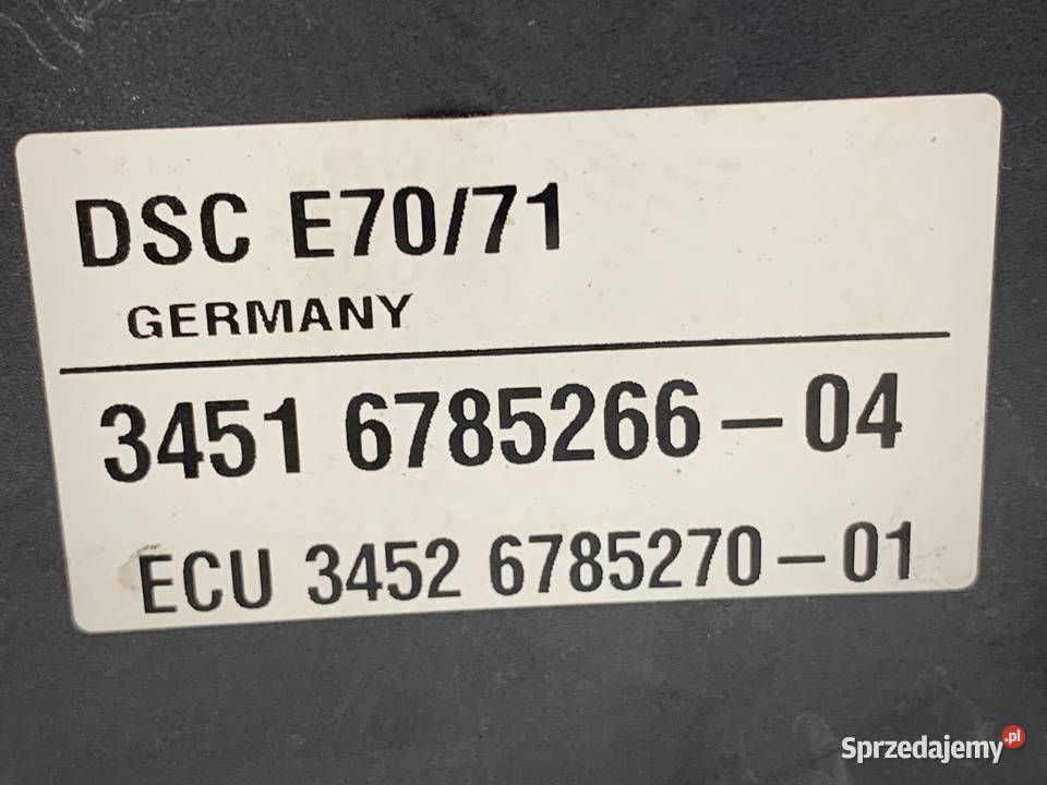 POMPA ABS BMW E70 6785266 30 272 0613 osobowe sprzedam