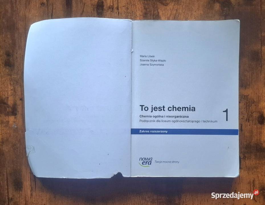 Podręcznik To jest Chemia 1 Nowa Era Zakres ISBN 9788326735660 Drawsko