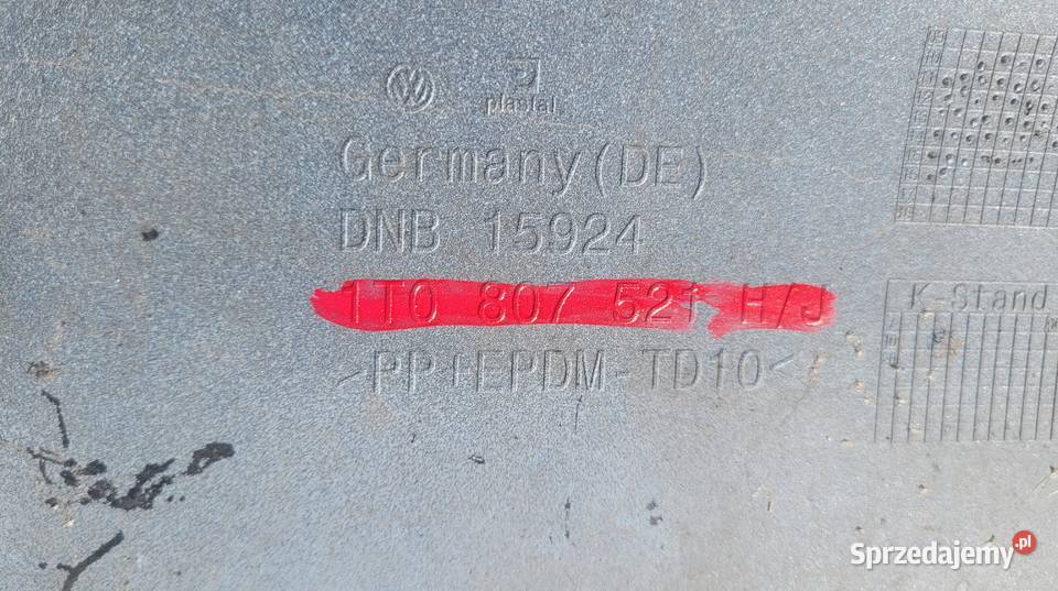 VW TOURAN I HOKEJ SPOILER DOKŁADKA ZDERZAKA TYŁ osobowe śląskie Ruda Śląska