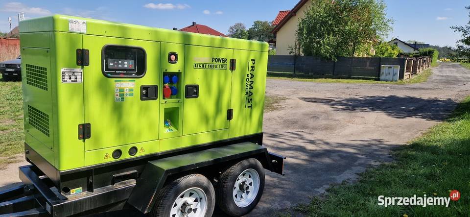 Agregat prądotwórczy na kołach jezdny 30 kW Namysłów