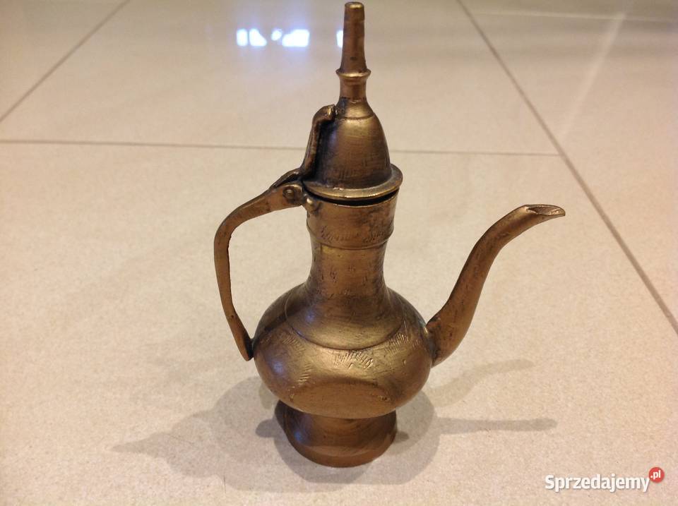 Amfora Dzbanuszek Indyjski Mosiężny Vintage Nowa Sól