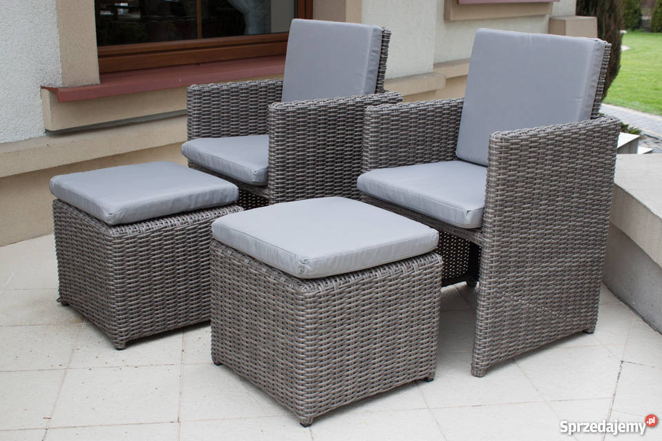 Zestaw ogrodowy FESTA szary szarości Meble ogrodowe Łaskarzew sprzedam