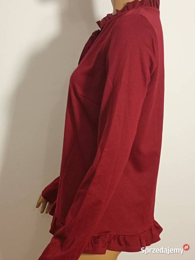 bluzka bordowa VILA CLOTHES rM Bluzki i koszule Zamość