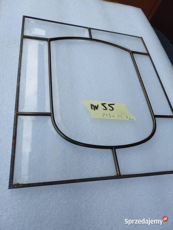 55 Witraż frontu starego zegara szafki szkło Tczew sprzedam