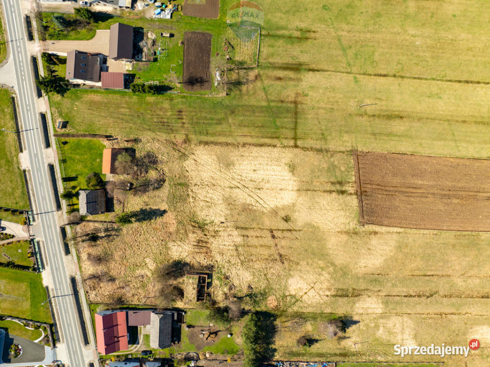 Płaska działka budowlana centrum Zabierzów Bocheński