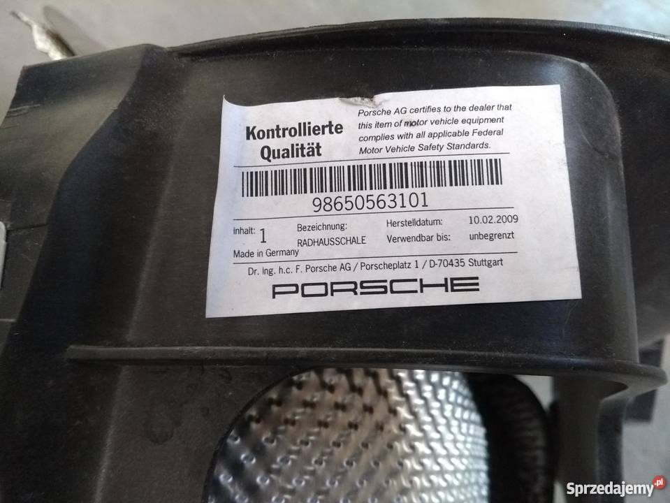 PORSCHE BOXSTER 986 nadkole z osłoną termiczną Pilzno