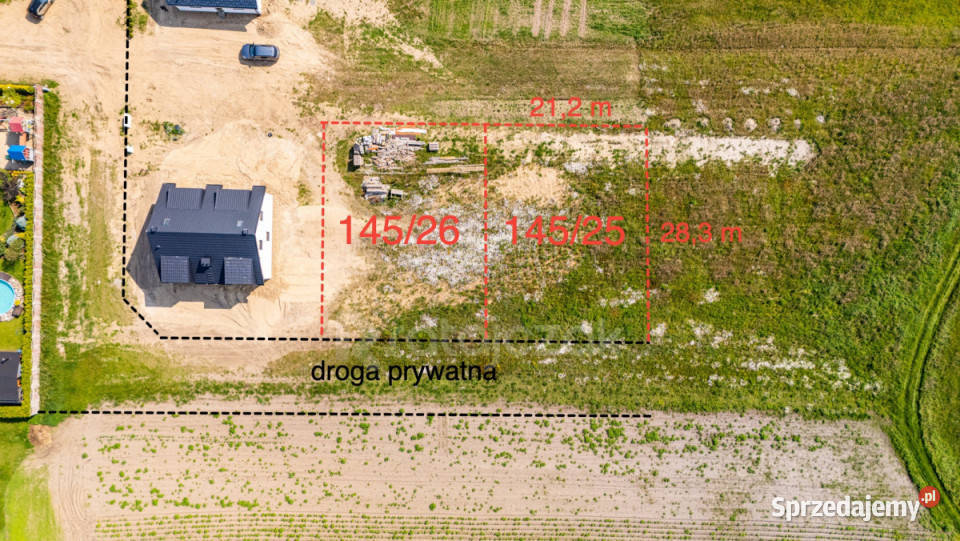 sprzedaży działki Tyłowo Wejherowska 600m2