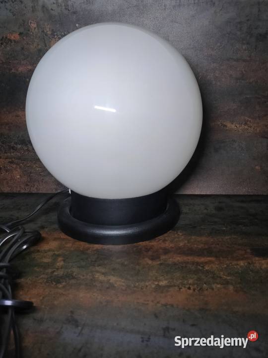 Lampa szklana kula PRL vintage lata 60 Kalisz