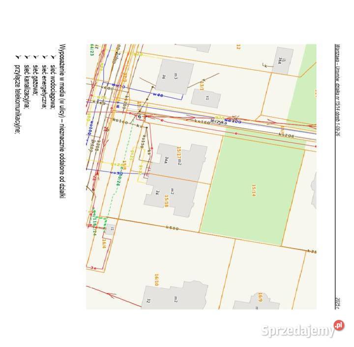 Działka 1021 m pod dom wolnostojącybliźniak Warszawa