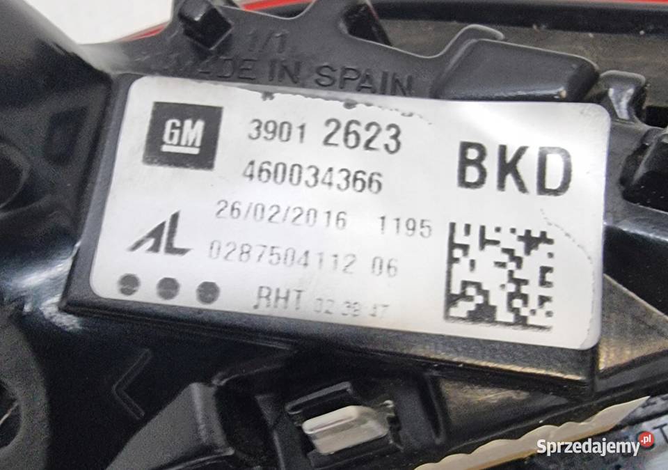 LAMPA LEWA TYŁ TYLNA 39012623 OPEL CORSA E kujawsko-pomorskie