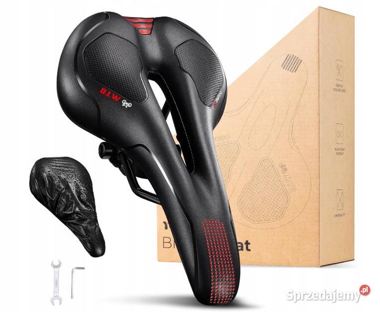 Siodełko wygodne i smukłe siodełko rowerowe MTB Myszyniec sprzedam