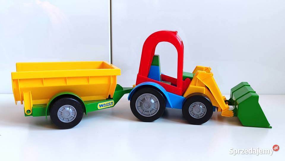 Nowy traktor ładowarka z przyczepą Wader Katowice