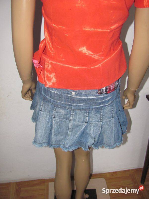 jeans mini spódnica check me out Zamość sprzedam