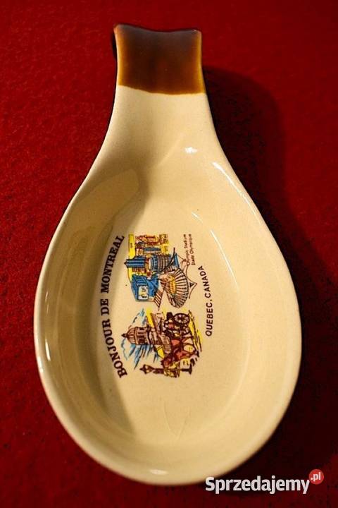 Ceramiczna łyżka pamiątkarska Canada Chełmno