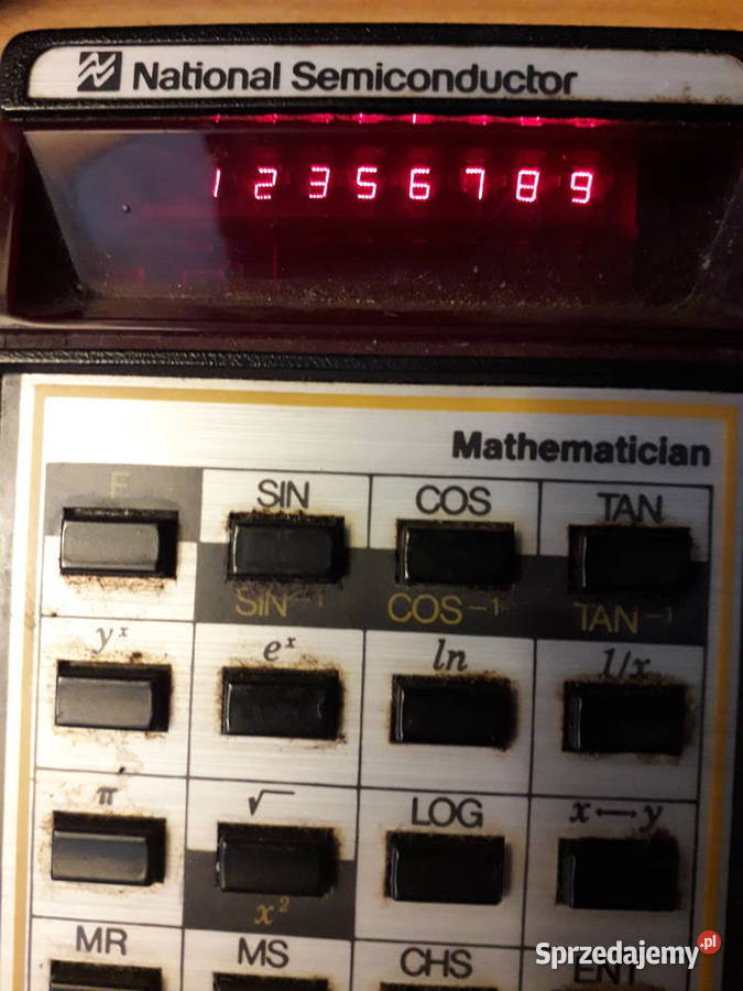 Zabytkowy kalkulator LED naukowy National Warszawa