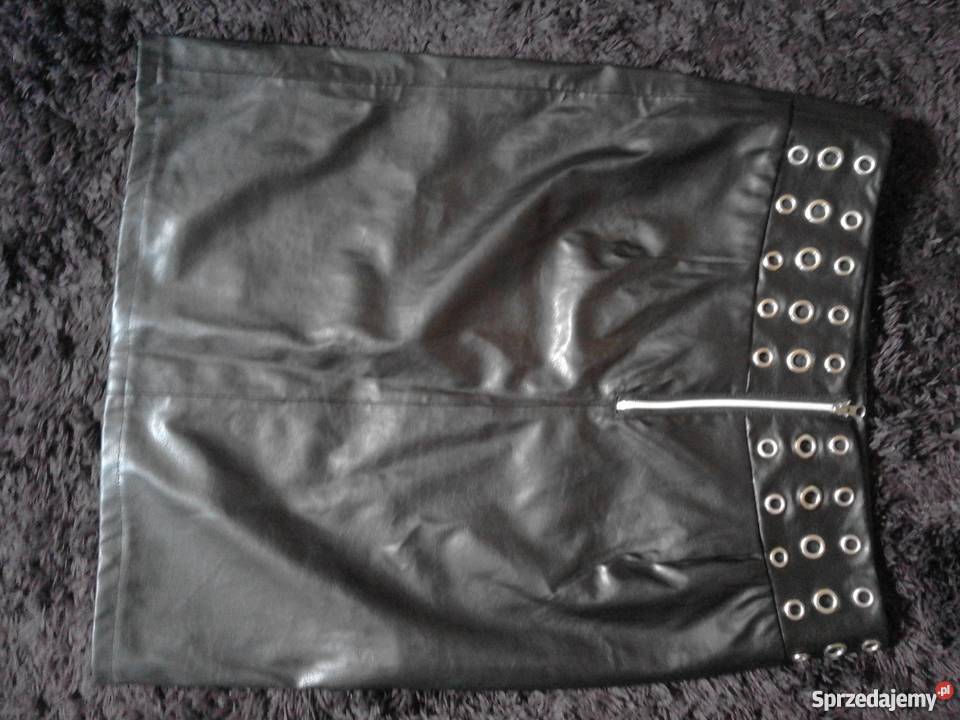 Skórzana czarna spódniczka Spódnice i sukienki Sosnowiec