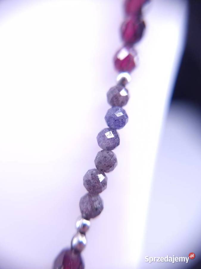 Naszyjnik Szafirowa Noc rękodzieło Rybnik