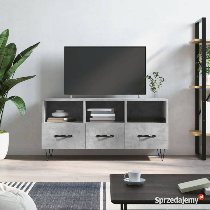Szafka pod telewizor szarość betonu 102x36x50 mazowieckie Warszawa sprzedam