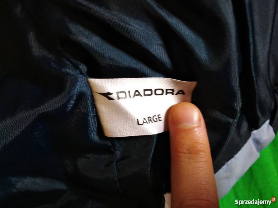 Granatowobiała kurtka amerykańskiej sportowej Warszawa