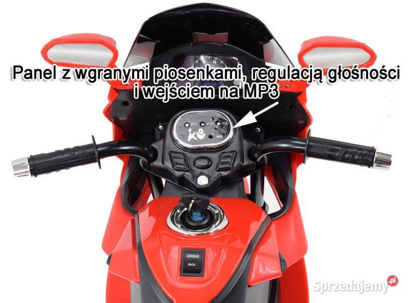 DUŻY MOTOR ŚCIGACZ Z SYMULACJĄ WYDECHU MIĘKKIE