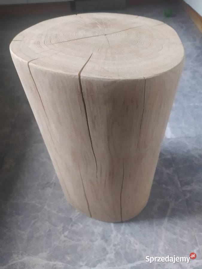 Dębowy pieniek stolik Milicz