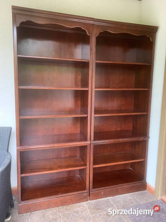 Drewniany regał biblioteczka stylowy ciemny brąz 34.5cm Meble Warszawa