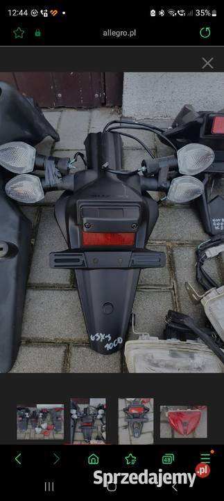SUZUKI VSTROM GSXS1000 GSXR mocowanie tablicy Części motocyklowe wielkopolskie Nowy Tomyśl