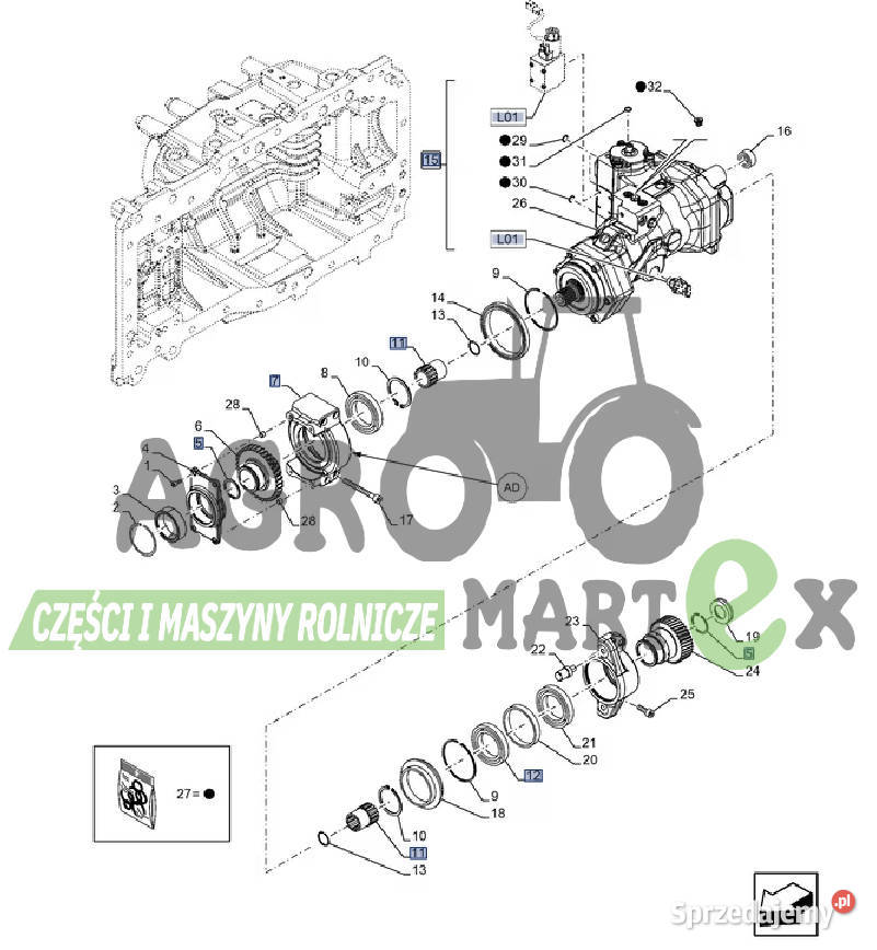 51556042 90473375 POMPA HYDROSTATYCZNA CNH Wichrów