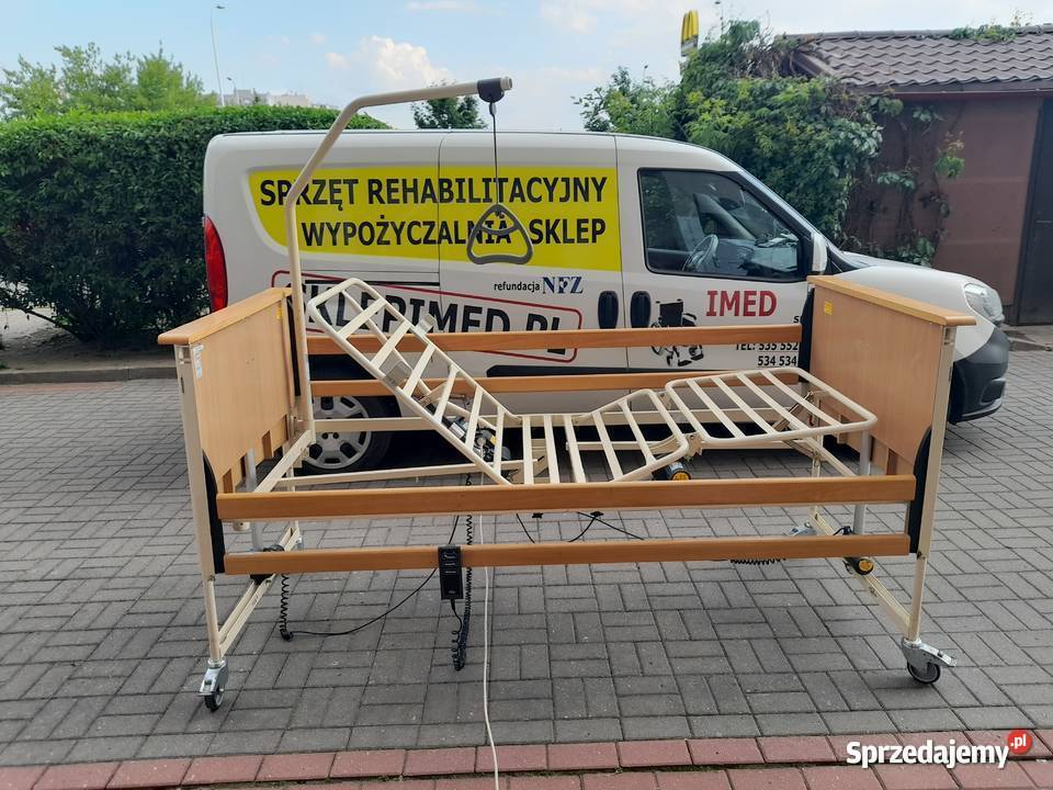 Łóżko Rehabilitacyjne 3 Funkcyjne INVACARE Sprzęt rehabilitacyjny i ortopedyczny Warszawa