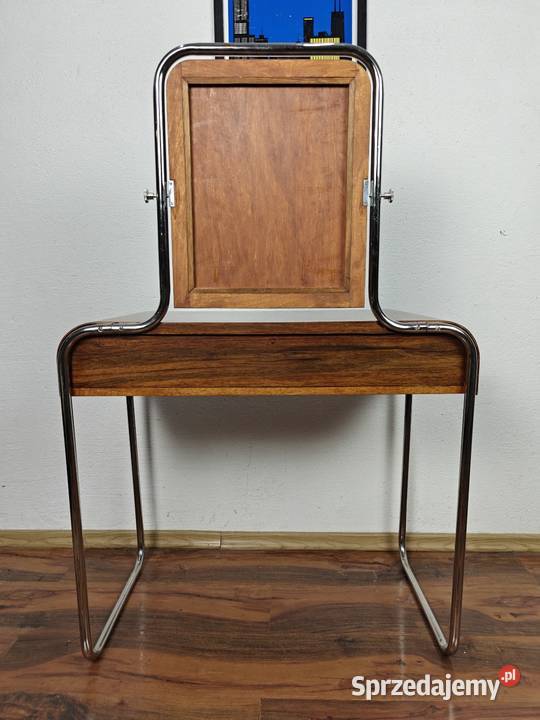 Toaletka Bauhaus chrom orzech Art Deco lustro mazowieckie Warszawa sprzedam