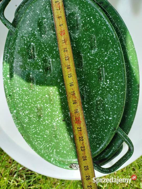 Brytwanka zielona emaliamała używana gęsiarka Choszczno