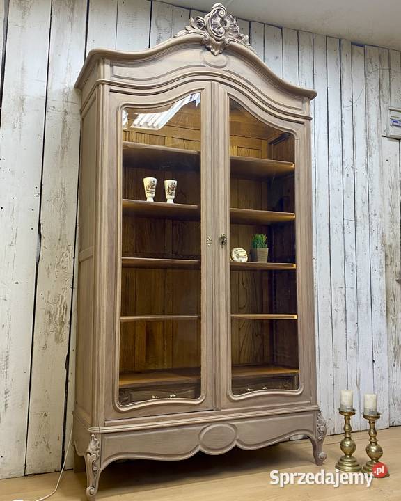 Witryna kremowa biblioteka LUDWIK XV Francja Poznań