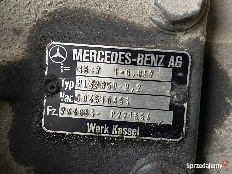 Most tylny napędowy mercedes 1417 wywrotka 487