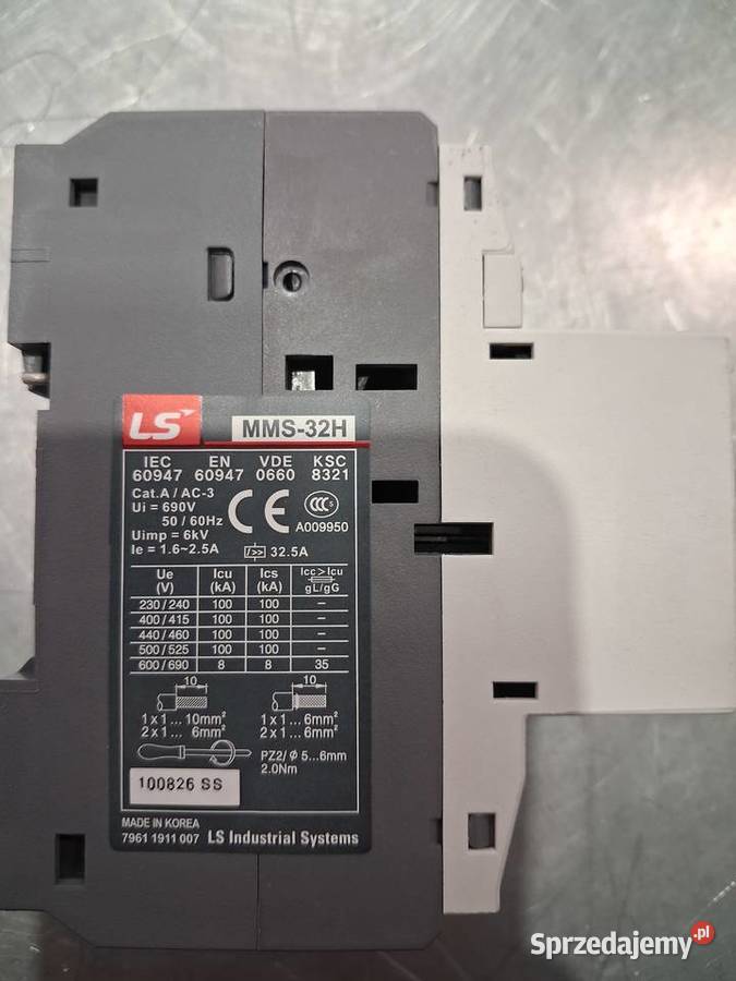 Wyłącznik silnikowy MMS32H 1625A 3P 100kA LS Gliwice