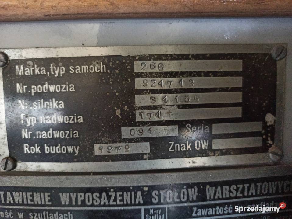 Zabudowa B2Sam Star 266 warsztat Rok produkcji 1978 lubelskie Chełm sprzedam