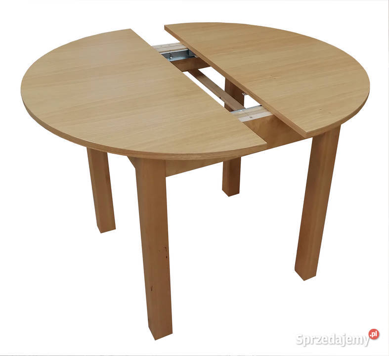 STÓŁ OKRĄGŁY ROZKŁADANY FI 90 ŁAWA KOLORY BIAŁY 90cm Tołkiny sprzedam