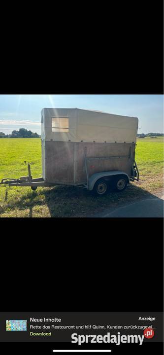 Przyczepa do przewozu zwierząt DMC 2000 Skarżysko-Kamienna