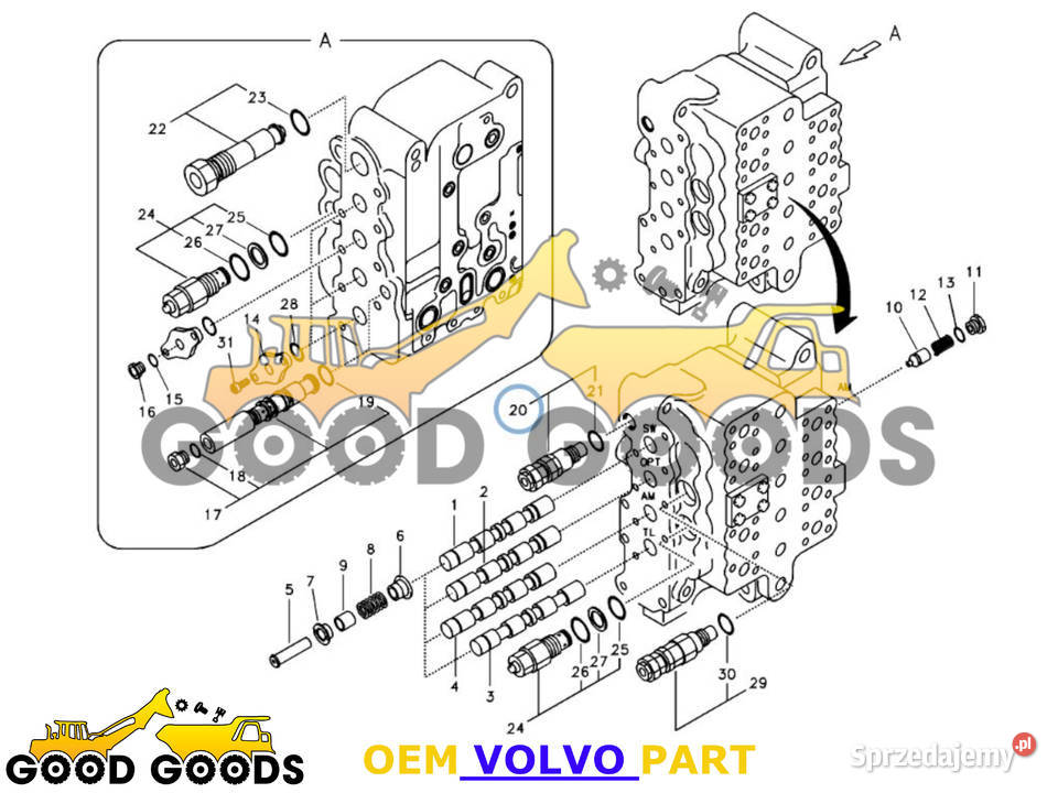 VOLVO ZAWÓR NADMIAROWY 14513267 14716906 Władysławów
