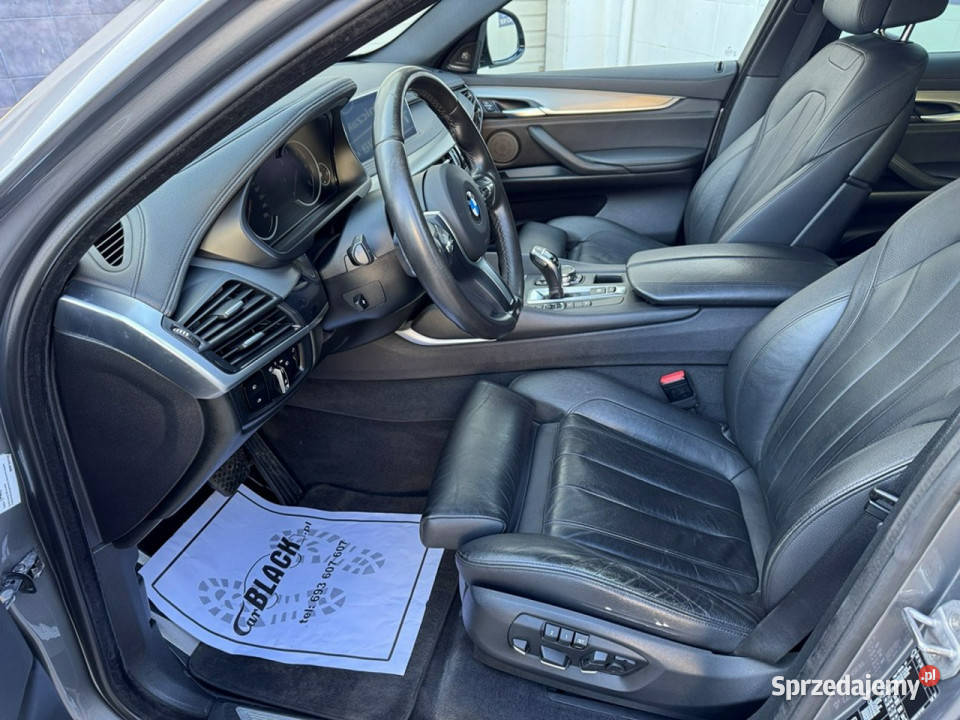 BMW X6 Salon Polska Bezwypadkowy Gwarancja 12 elektryczne lusterka Konin