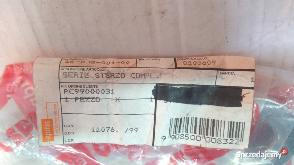 Łożyska główki ramy ORGINAŁ Aprilia AMICO 50 Bielsk Podlaski