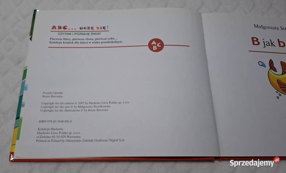 ABC Uczę się B barakuda Strzałkowska Hachette Rok wydania 2007 Czeladź