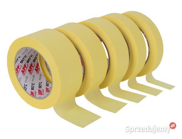 Taśma maskująca PLUS 80C żółta 36mm 45m APP Warszawa sprzedam