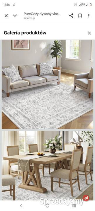 HUGEAR Vintage Dywany Do Salonu Szary 220x160 sprzedam