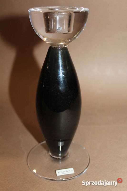 Szklany świecznik Kosta Boda 783 Szczecin