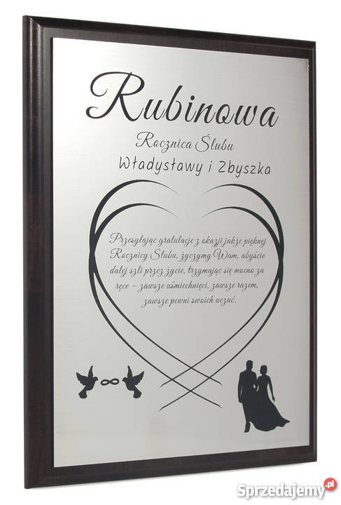 Rocznica ślubu jubileusz Prezent Rodziców Pozostałe Warszawa
