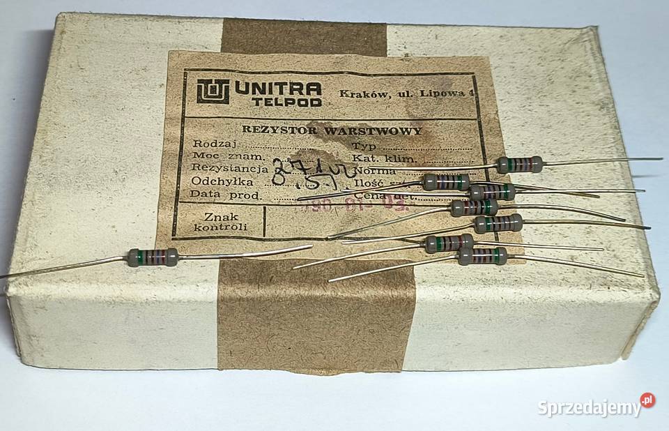 Rezystor 271 Ohm 05 05W MFR Unitra TELPOD Gdańsk