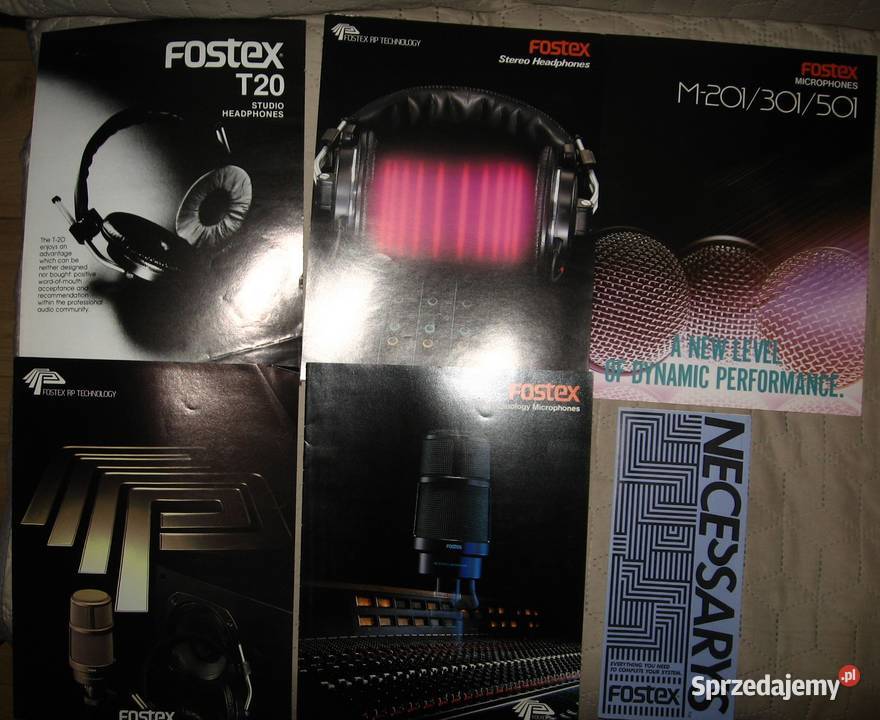Fostex mikrofony rejestratory magnetofony Kępice
