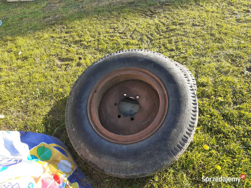 Koła balonowe do przyczepy rozrzutnika D 47 D 46 nieuszkodzony Kalwaria Zebrzydowska