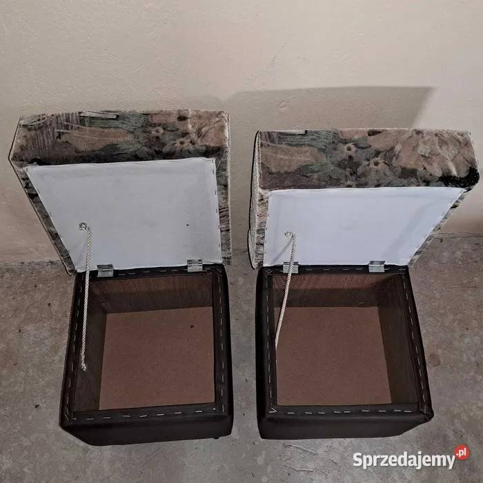 Pufy skajowo materiałowe Siedlce sprzedam