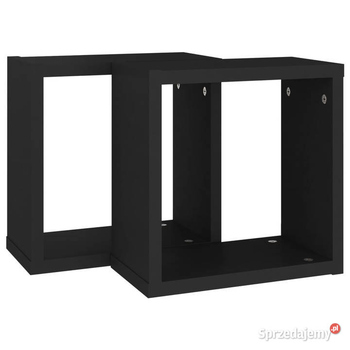 Półki ścienne kostki 2 czarne 30x15x30 WM807001 Warszawa
